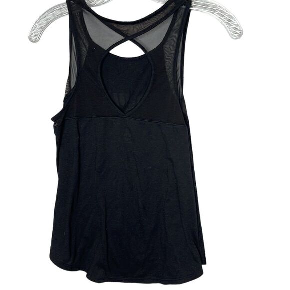 Justice Black Mesh Tank Top. Size 14/16. - Picture 4 of 6